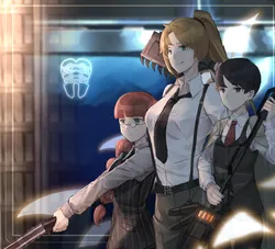 olga (project moon), mika (project moon), project moon, library of ruina, hongcai rainbow, post #11002