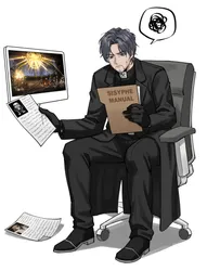 the chaplain (project moon), sans (undertale), project moon, limbus company, goriahn, post #1640