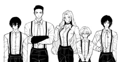 rodion (project moon), meursault (project moon), project moon, limbus company, hagi0855, post #4707