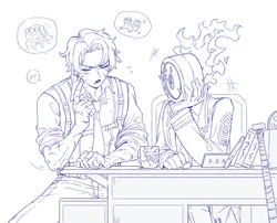 heathcliff (project moon), dante (project moon), project moon, limbus company, netsu 1012, post #7418