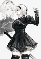 faust (project moon), 2b (nier:automata), project moon, limbus company, harume neko, post #1798