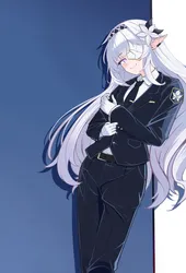 rien (project moon), himari (blue archive), project moon, limbus company, leaf lime, post #5668