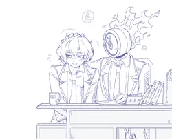dante (project moon), sinclair (project moon), project moon, limbus company, netsu 1012, post #7415