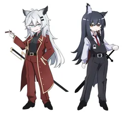 lappland (arknights), texas (arknights), project moon, limbus company, usatoto 1, post #4538