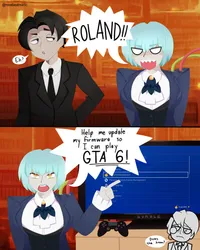 angela (project moon), roland (project moon), project moon, library of ruina, meatbeatmanic, post #6104