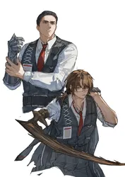 meursault (project moon), gregor (project moon), project moon, limbus company, kkolo432271, post #1112