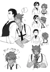 heathcliff (project moon), meursault (project moon), project moon, limbus company, killerohan, post #4344